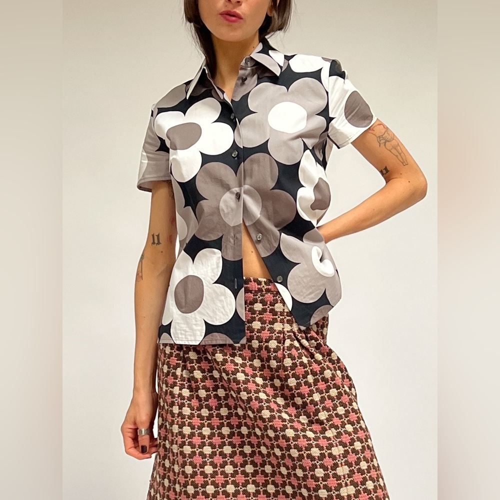 Vintage Y2K Celine Big Daisy Buttondown